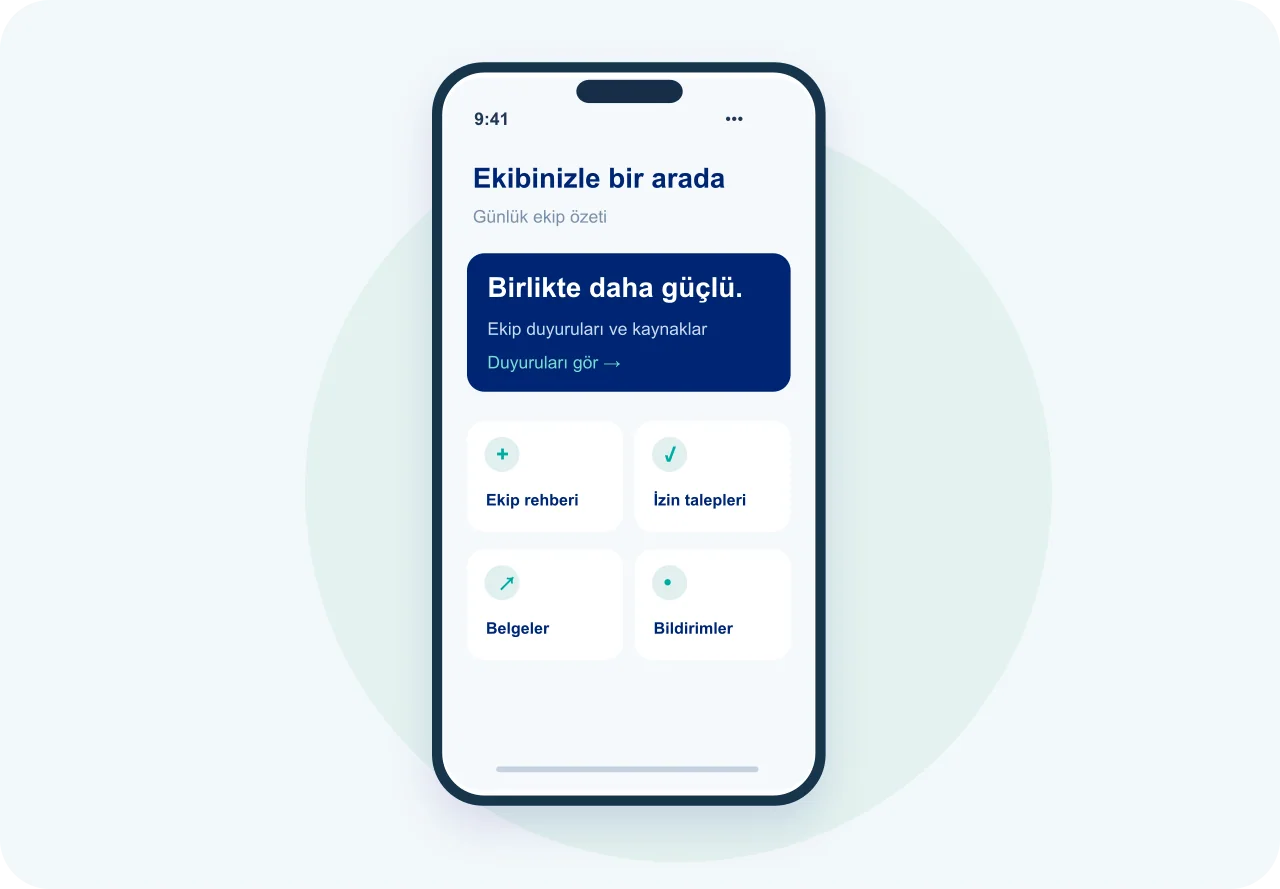 Kurumsal uygulama örneği için özgün örnek arayüz kompozisyonu